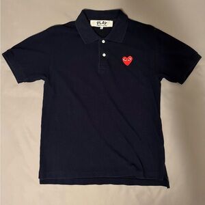 Comme Des Garcons Navy Polo